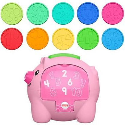 Fisher-Price Laugh & Learn Count & Rumble Piggy Bank Baby & Toddler Toy with Music & Motion