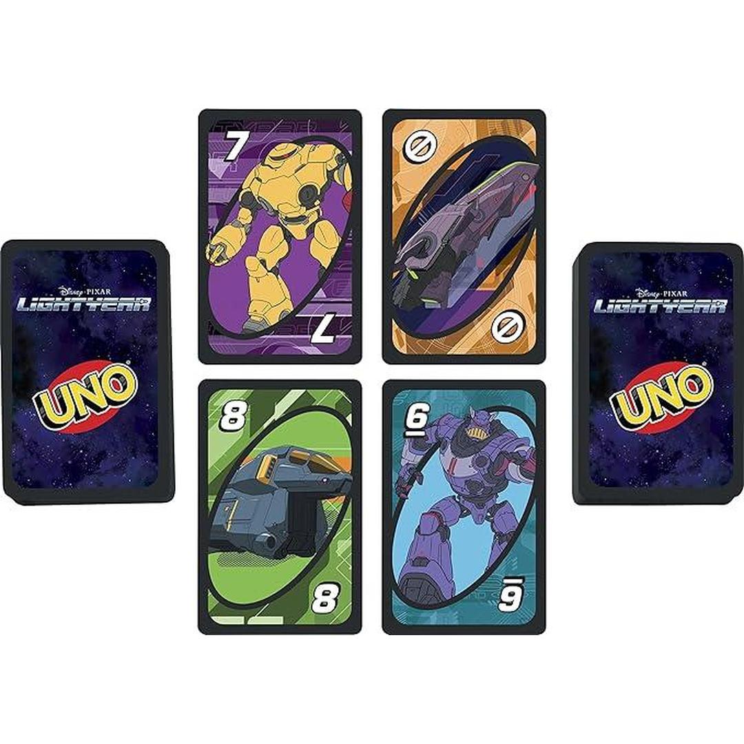 Mattel Games UNO Disney Pixar Lightyear Card Game in Storage Tin