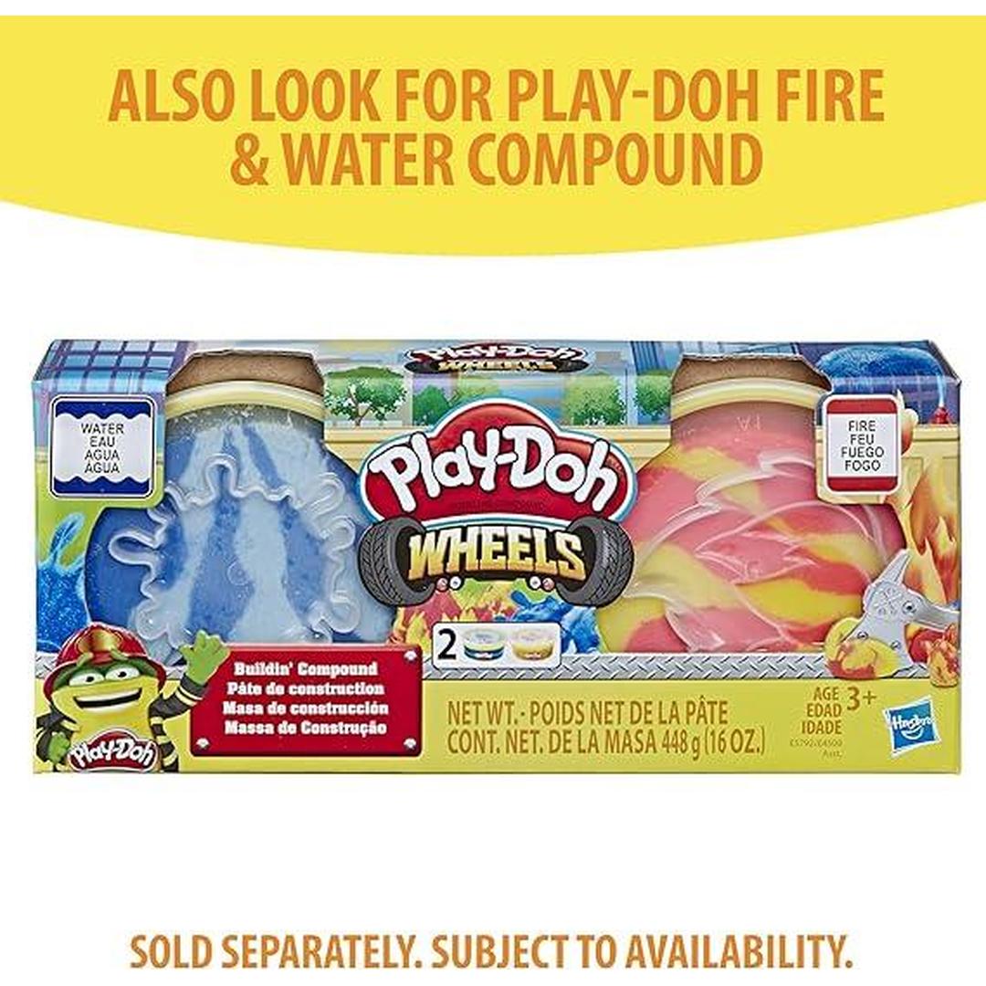 Play-Doh Wheels Firetruck Toy with 5 Non-Toxic Colors Including Play-Doh Water Compound