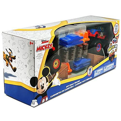 Jam'n Products Toy Cars and Trucks Multi - Mickey Mouse Red Remote Control Monster Truck Playset
