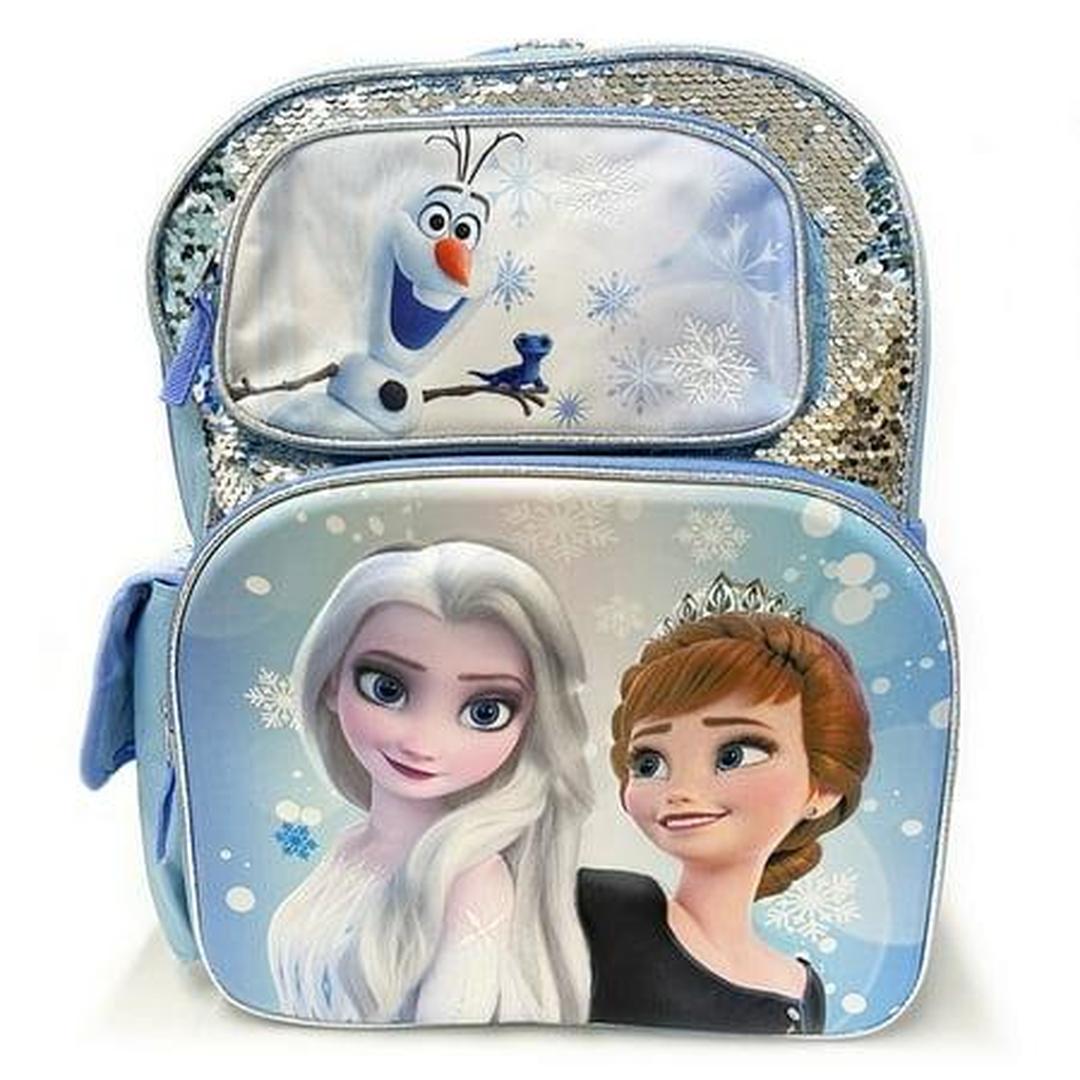 Frozen New 3D Molded Magic Sequins 16" Large Backpack - Thumbnail 2