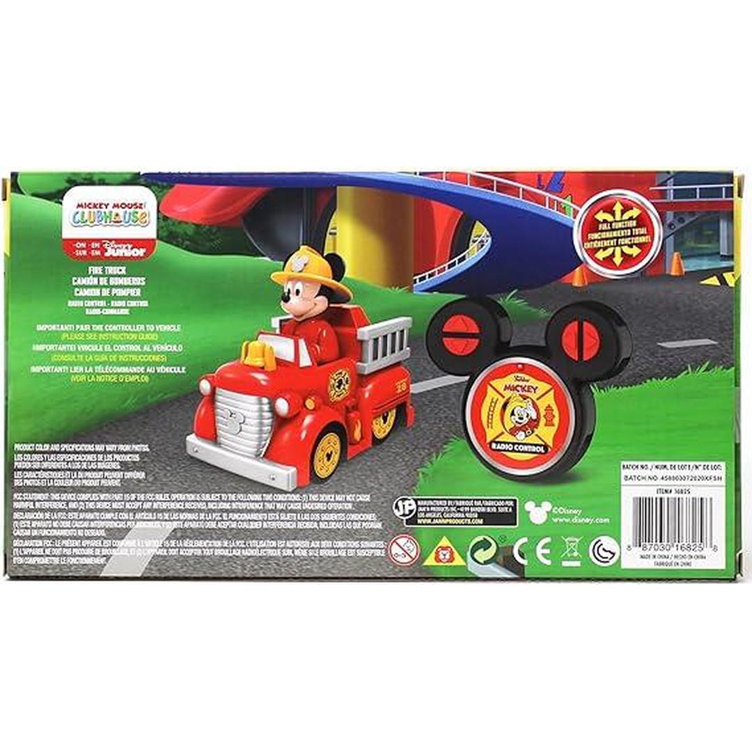 Jam'n Products Remote Control Toys Multi - Mickey Mouse Red Remote Control Firetruck Toy