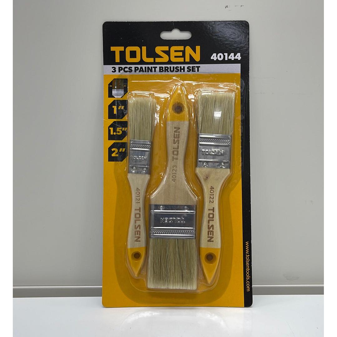 Tolsen 3 Piece Paint Brush Set