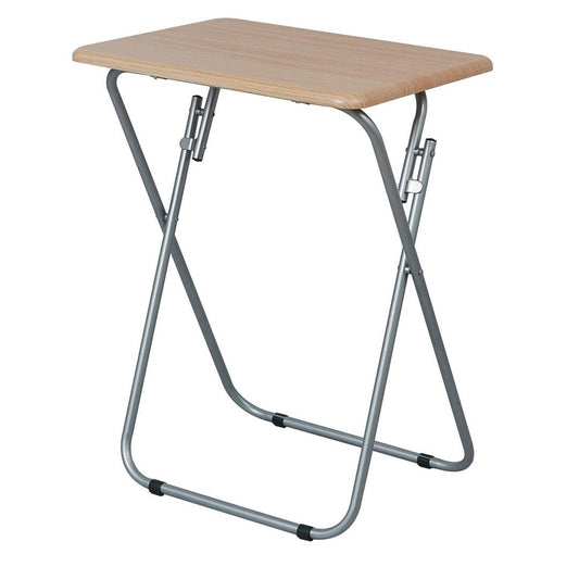 19Wx15Dx26H Folding Table Beech Color