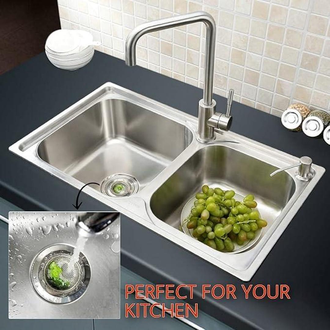 Dia 4.5"/2.2" 2PC Stainless Steel Sink Strainer Set