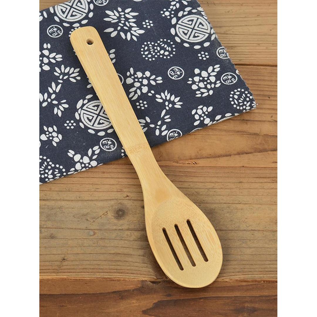 30cm/12" L Bamboo Slotted Spoon