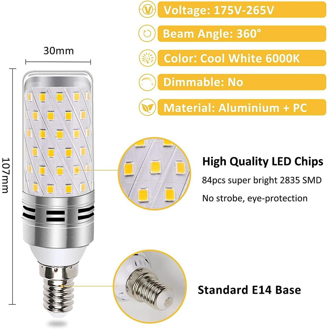 Day Light 6500K 16W(=100W) LED Light Bulb