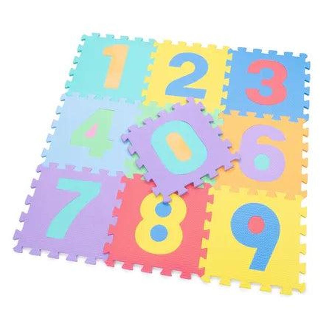 10PC 12x12 EVA numbers foam mat