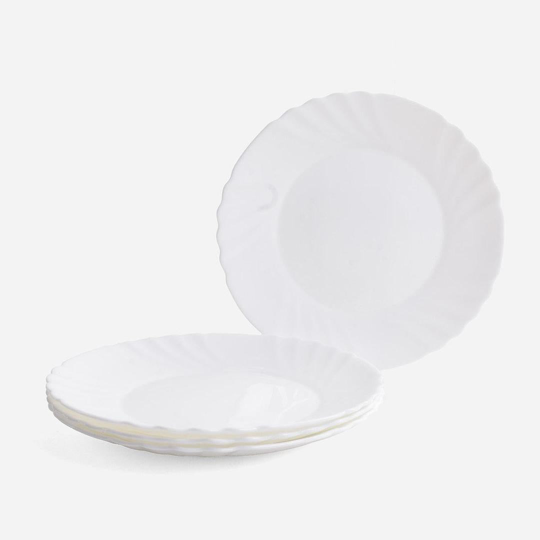 Opal White Dia 8" Flat Plate White