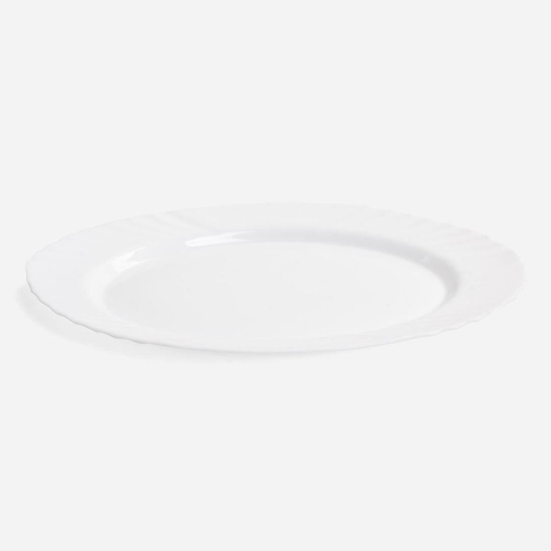 Opal White Dia 8" Dinner Plate White