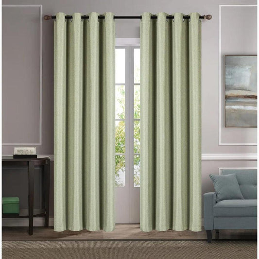 Beckett Weaved Polyester Panel 8 Grommets 54"x84" - Sage