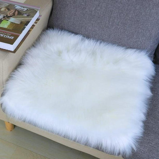 Super Soft White Fluffy Rug , Fur Rugs for Bedroom, Fuzzy Carpet for Living Room, 30x50cm，white