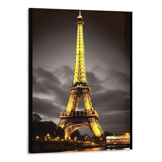 Eiffel Tower 20"x30"x1.5" Framed Canvas Wall Art