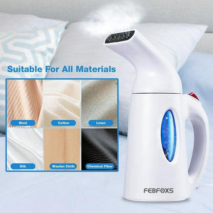 FEBFOXS 700W Portable Garment Steamer with Auto Shut-off Function - White