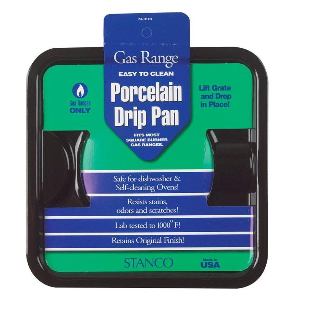 Stanco Porcelain Drip Pan 7-3/4 in. W x 7-3/4 in. L