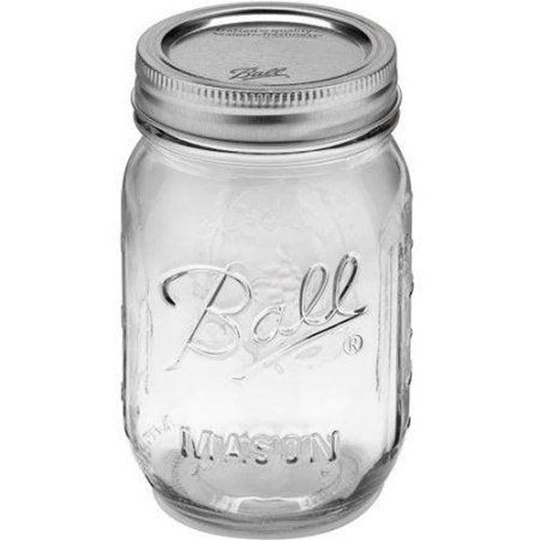 Ball Regular Mouth Pint 16-oz Mason Jars with Lid and Band (1-Pack)