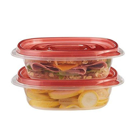 Rubbermaid TakeAlongs Square Food Storage Containers, 2.9 Cup, 2 Pack