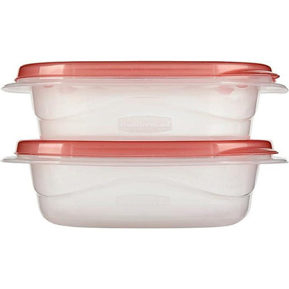 Rubbermaid TakeAlongs Square Food Storage Containers, 2.9 Cup, 2 Pack