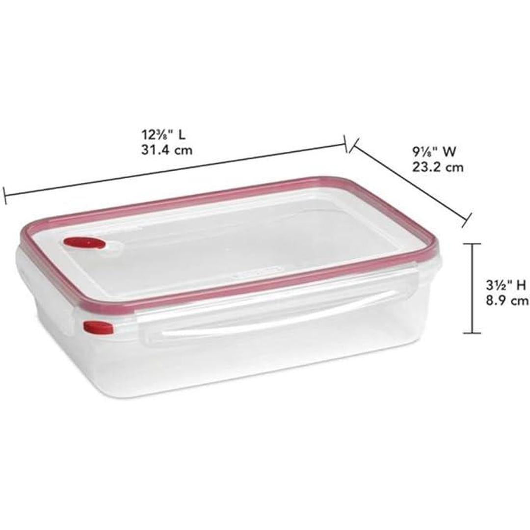 Sterilite Food Storage Container Ultra-Seal Clear Rectangular 16 Cup