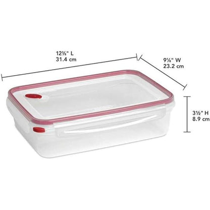 Sterilite Food Storage Container Ultra-Seal Clear Rectangular 16 Cup