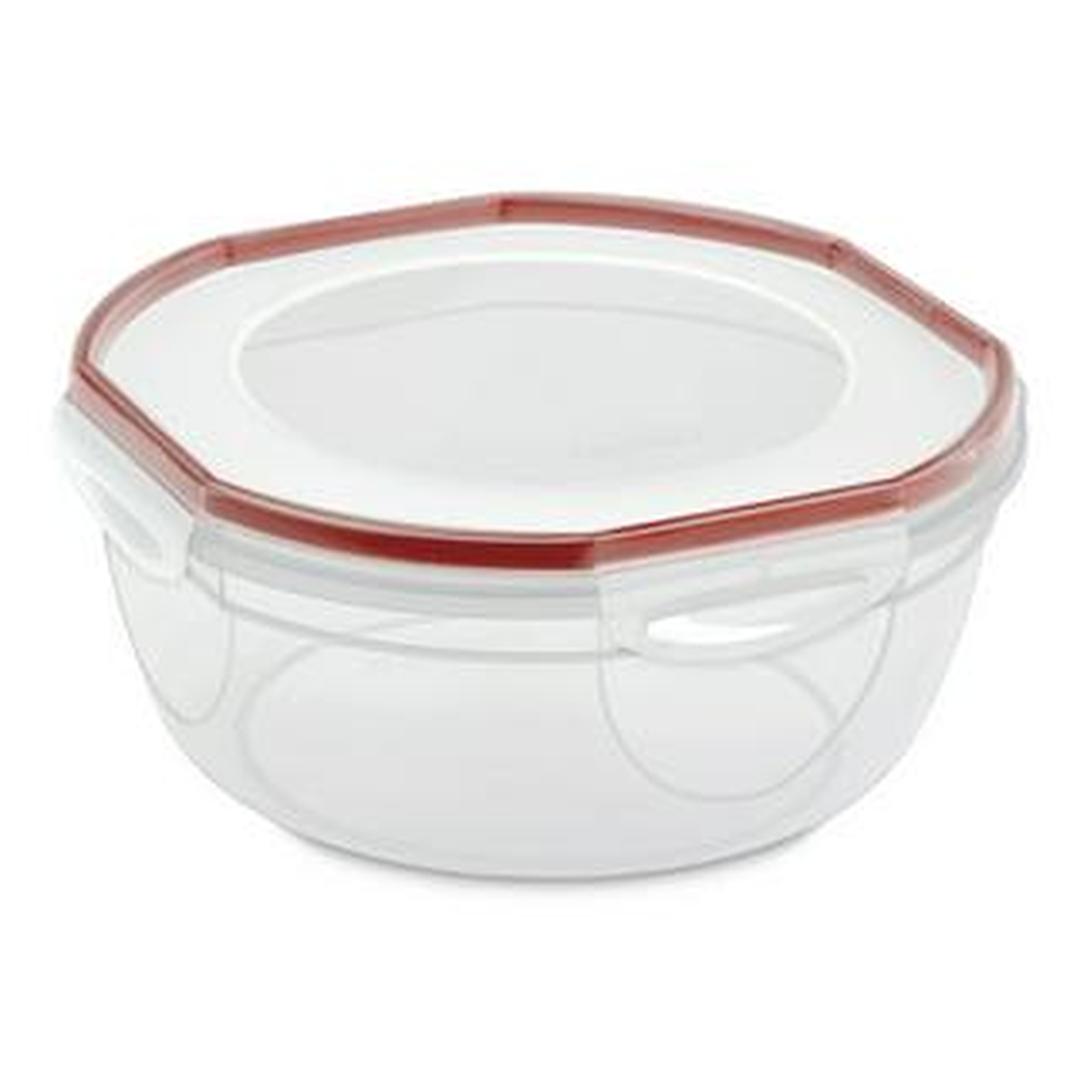 Sterilite Rocket Red Ultra Seal Latching Bowl, 4.7 Quart