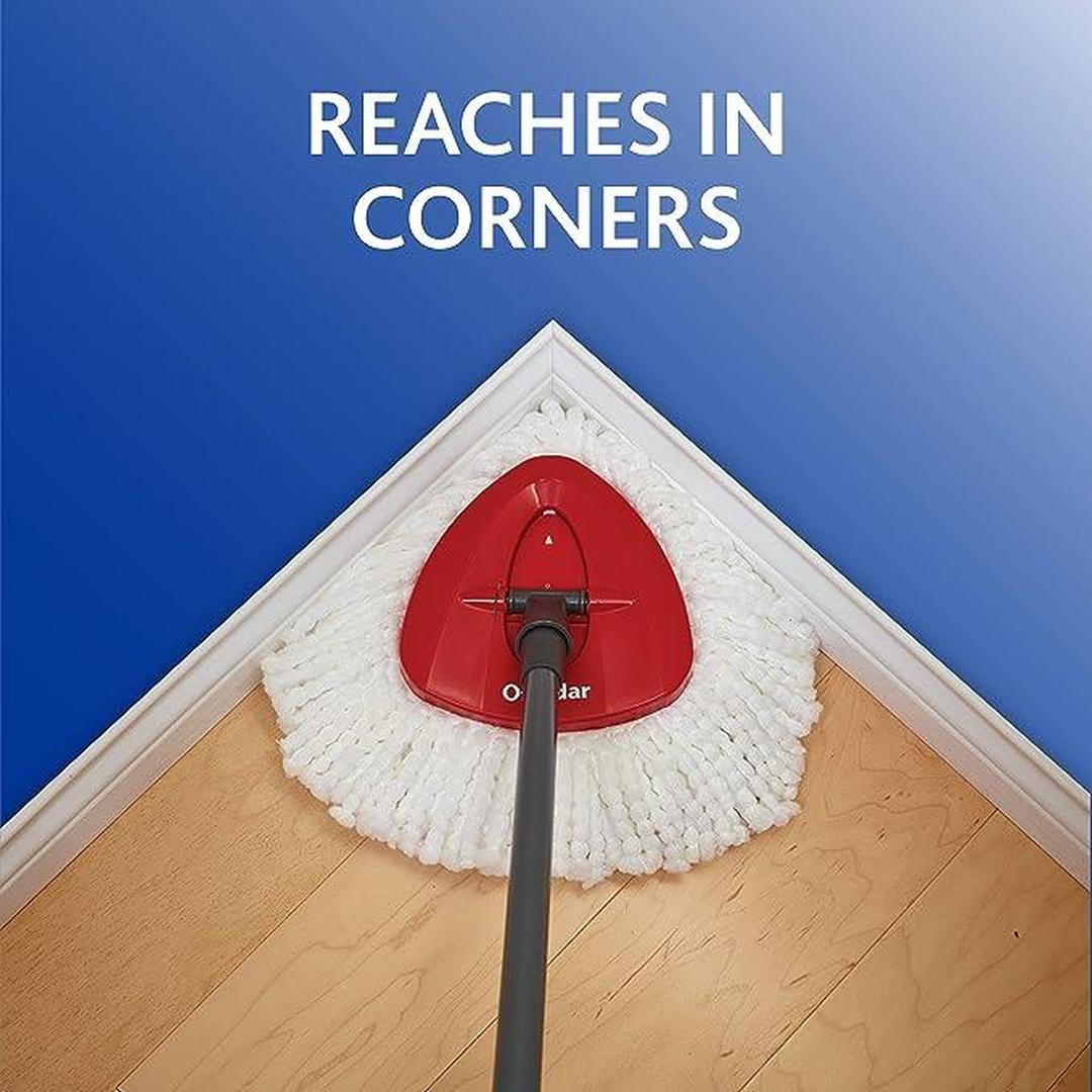 O-Cedar EasyWring Microfiber Spin Mop, Bucket Floor Cleaning System