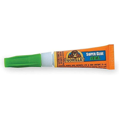 Gorilla Super Glue Gel, Two 3 Gram Tubes, Clear