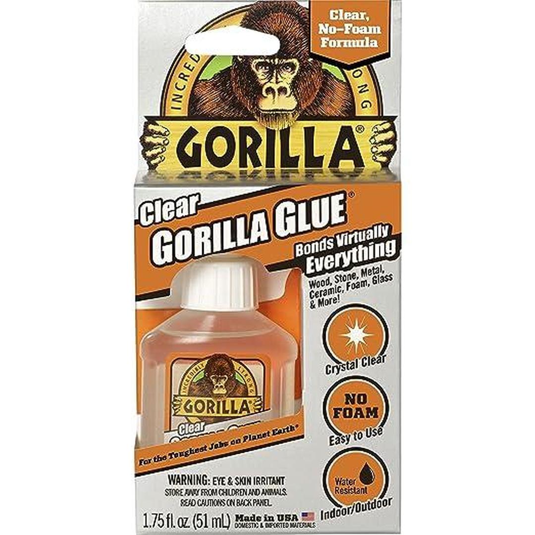 Gorilla Clear Glue, 1.75 ounce Bottle
