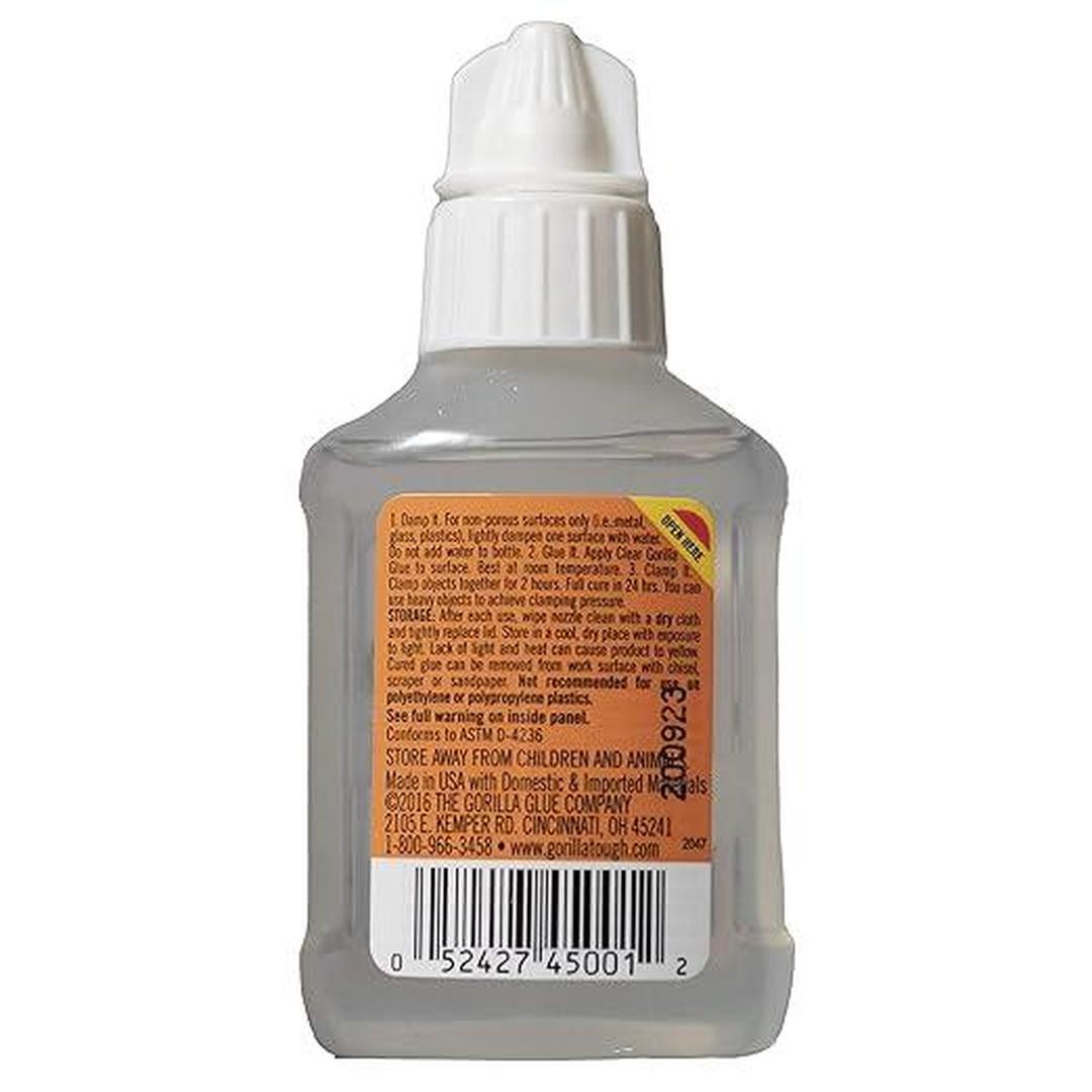 Gorilla Clear Glue, 1.75 ounce Bottle