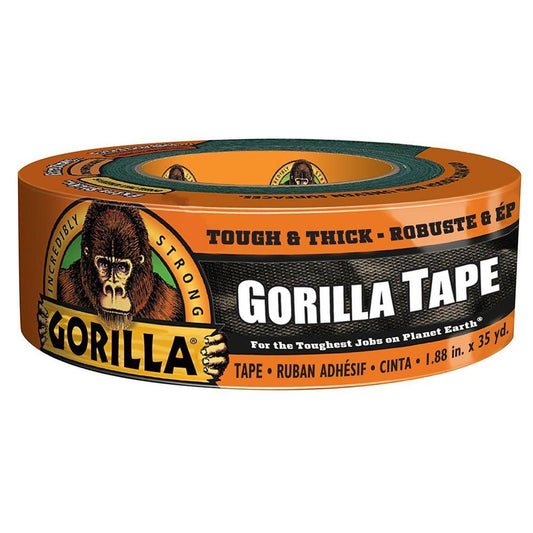 Gorilla 30 Yard Black Tough Duct Tape Single Roll