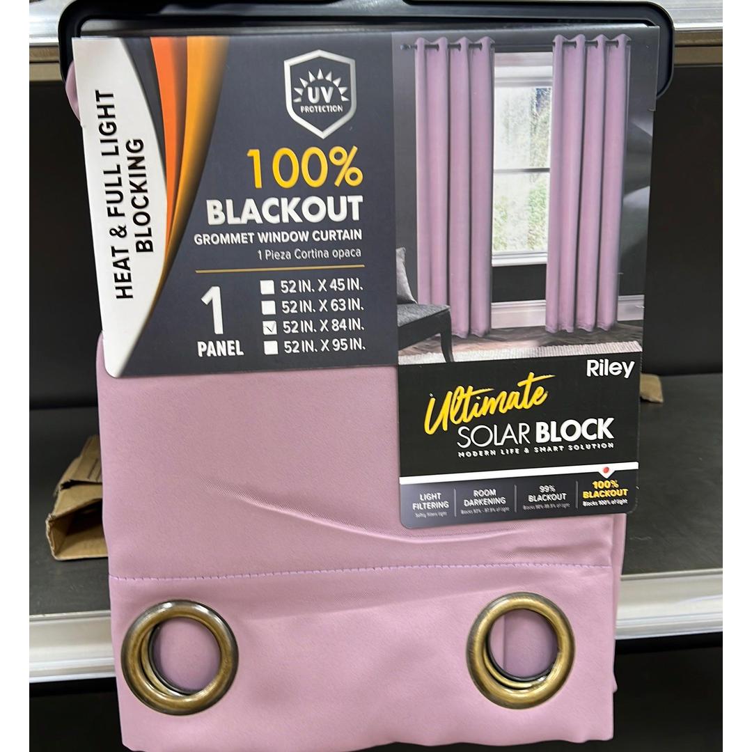 Riley 100% Blackout Grommet Panels 84" Lavender