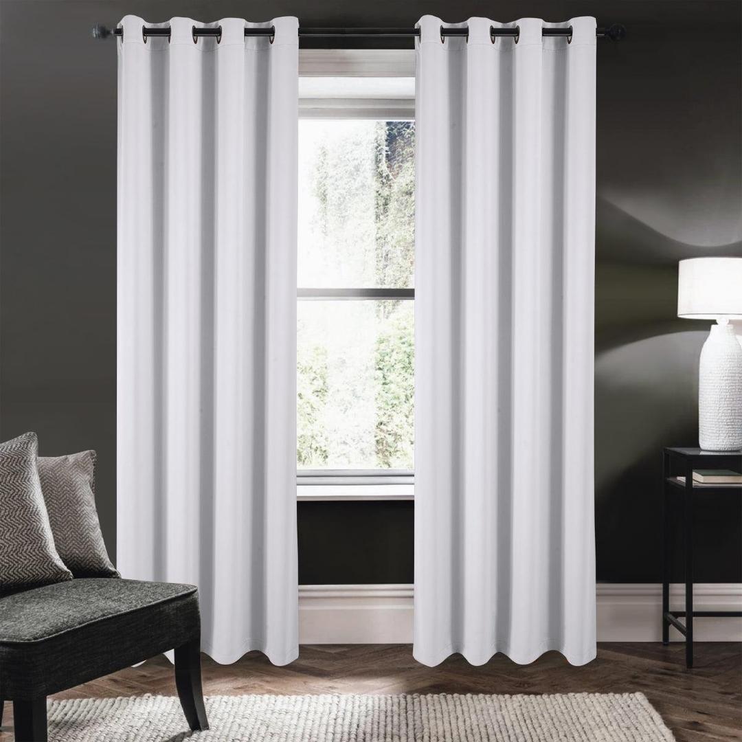 Riley 100% Blackout Grommet Panels 63" White