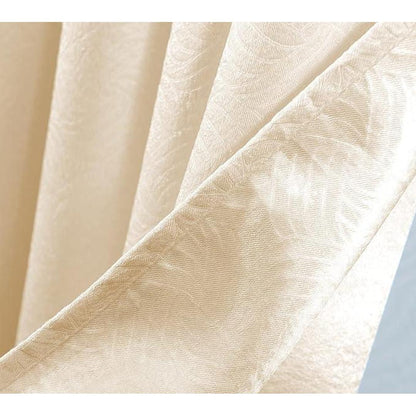 Nellie Embossed Blackout Grommet Panel 84" Ivory