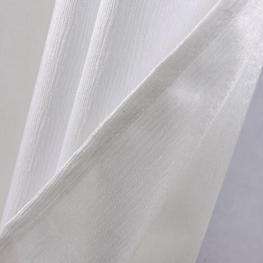 Lina Matte Embossed Blackout Grommet Panel 90" White