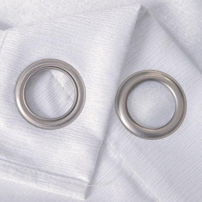 Lina Matte Embossed Blackout Grommet Panel 90" White