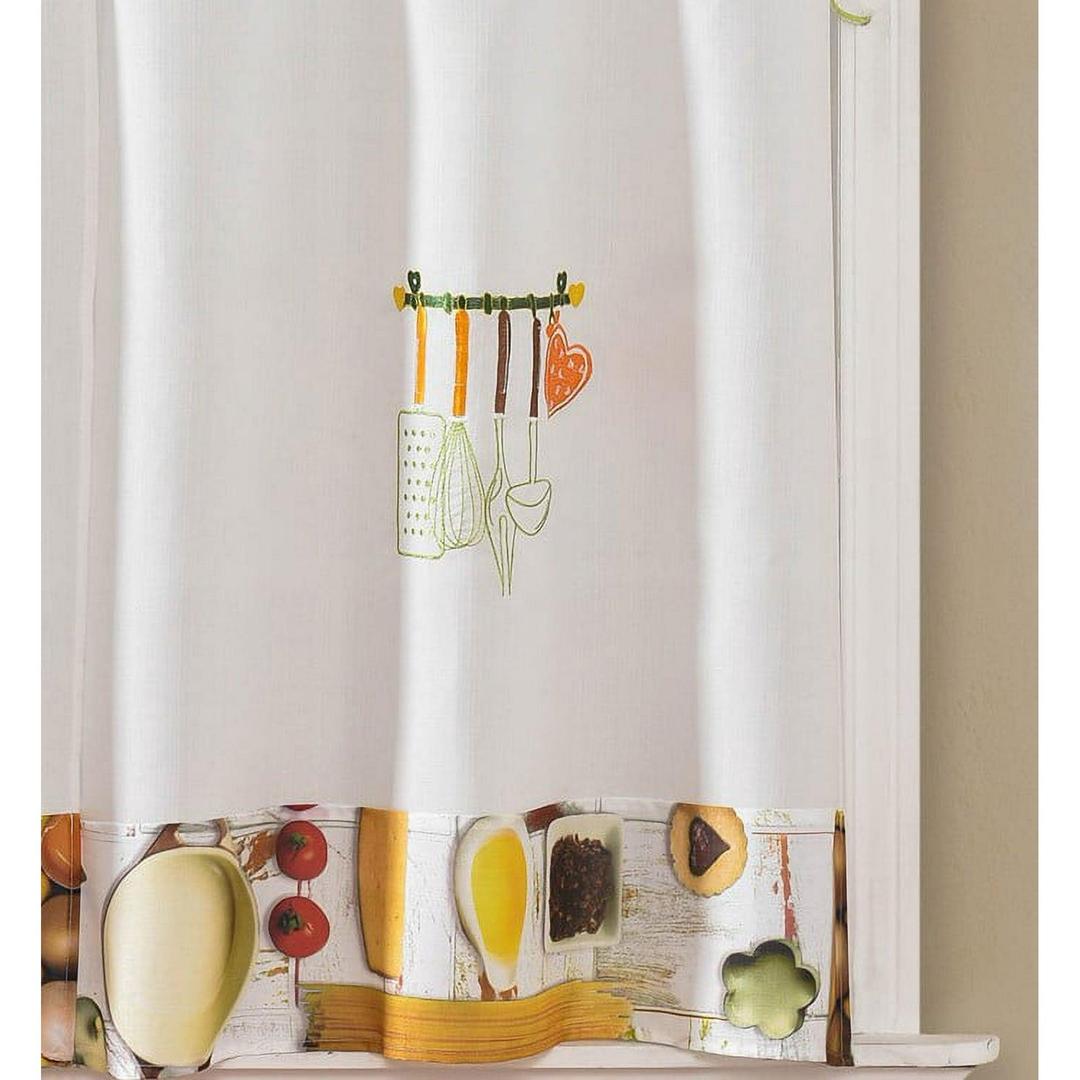 Urban Pantry Tier and Valance Kitchen Curtain Set