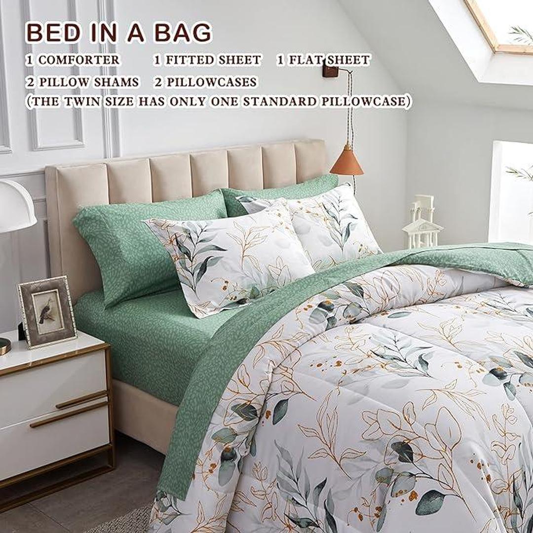 Joyreap 7 Piece Bed in a Bag Queen