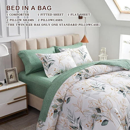 Joyreap 7 Piece Bed in a Bag Queen
