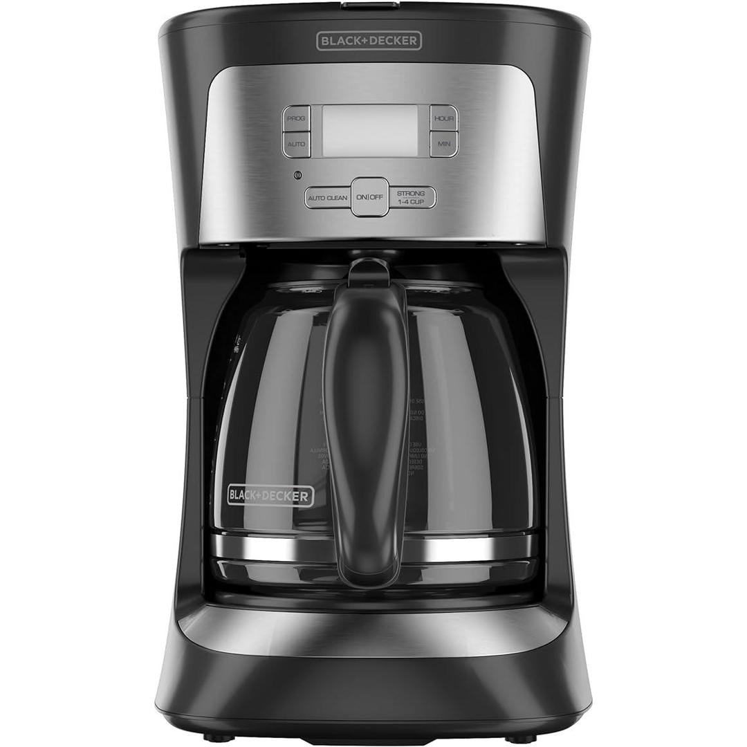 BLACK+DECKER 12-Cup Programmable Coffee Maker, Black