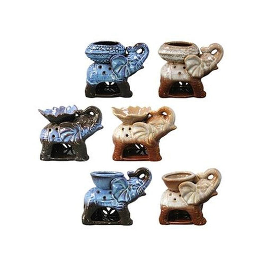 Various Design Elephant Oil Burner - Asst