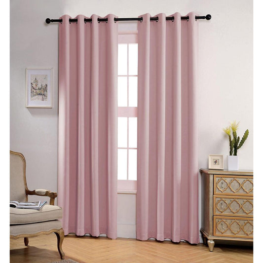 Jeannie Mauve Blackout Grommet Panel - 54"x84" Window Treatment for Superior Light Control and Privacy