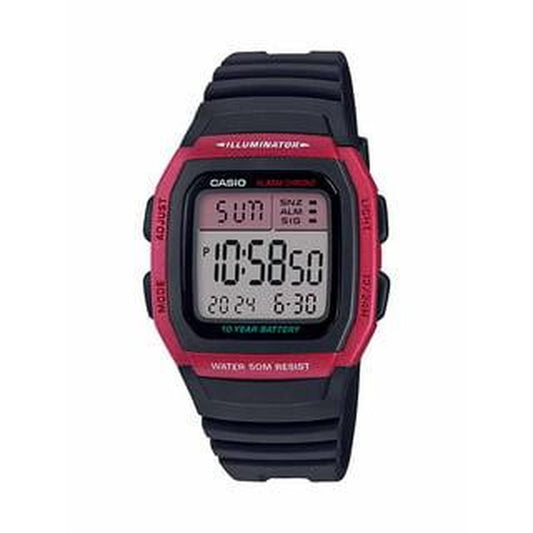 Casio Mens Digital Black Strap Watch, One Size