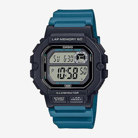 Casio Mens Blue Strap Watch, One Size