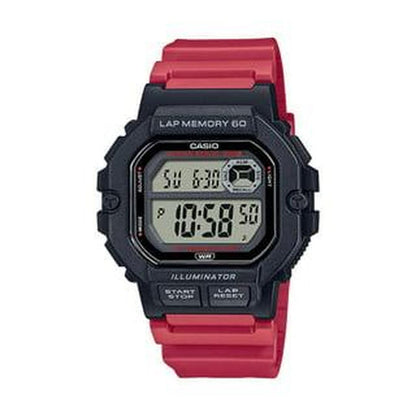 Casio Men's Quartz Illuminator Lap Memory 60 44mm Digital Watch WS1400H-4AV