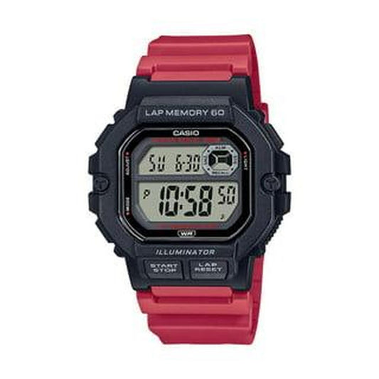 Casio Men's Quartz Illuminator Lap Memory 60 44mm Digital Watch WS1400H-4AV