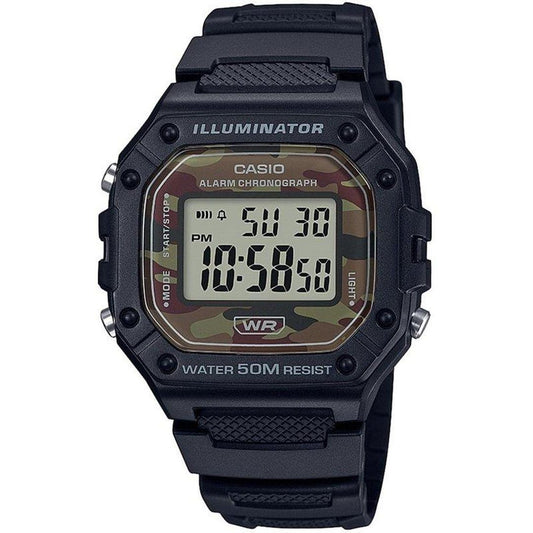 Casio Men's Classic Square Digital Watch Black - Open Sell Watches at Academy Sports