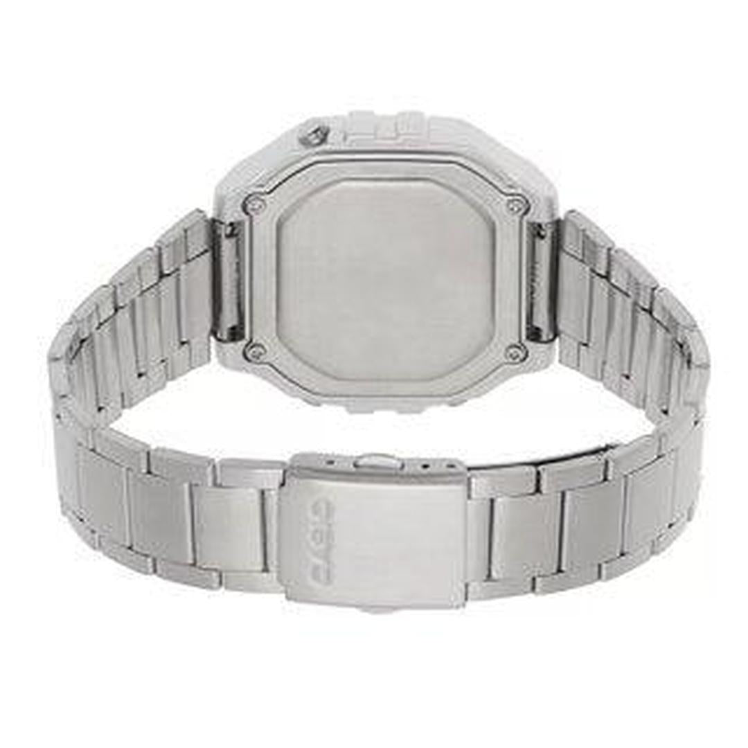 Casio Men's Classic Stainless Digital Bracelet Watch Silver