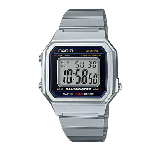 Casio Mens Silver Tone Strap Watch, One Size
