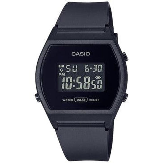 Casio Unisex Quartz Digital Black Dial Calendar Resin Strap 35mm Watch LW204-1B