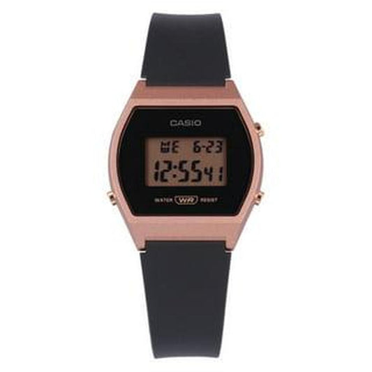 Casio Digital Sport Watch for Ladies - Black/Rose Gold